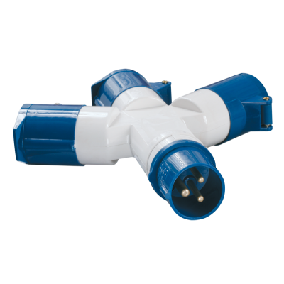 Адаптер трехлучевой TS1013 2Р+РЕ 16А 250В IP44