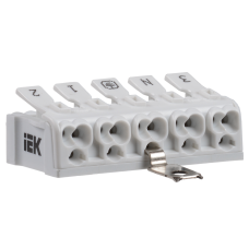 Клемма пружинная соединительная КСПз5-3L+N+PE