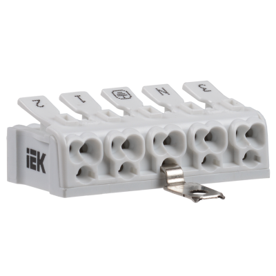 Клемма пружинная соединительная КСПз5-3L+N+PE