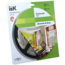 Лента LED 5м блистер LSR-3528G60-4.8-IP65-12V -eco