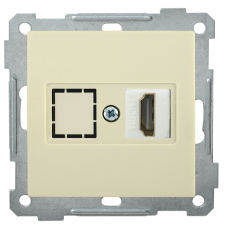 РHDMI-0-Б Розетка HDMI BOLERO кремовый