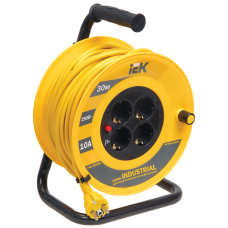 Катушка УК30 с т/з 4 места 2Р+PЕ/30м 3х1,5 мм2 "Industrial"