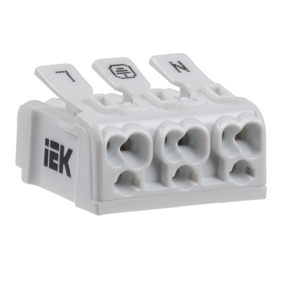 Клемма пружинная соединительная КСП3-L+N+PE