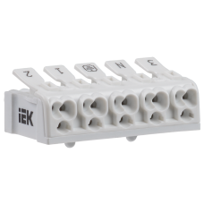 Клемма пружинная соединительная КСПн5-3L+N+PE