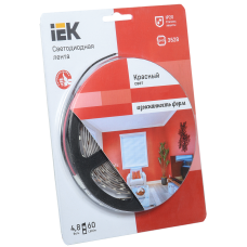 Лента LED 5м блистер LSR-3528R60-4.8-IP20-12V -eco