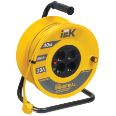Катушка УК40 с т/з 4 места 2Р+PЕ/40м 3х1,5 мм2 "Industrial"