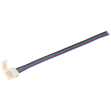 Коннектор 5шт RGB 10 мм ( - 15 см - разъем)