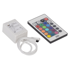 Контроллер с ПДУ ИК RGB 3 канала 12В, 2А, 72Вт -eco
