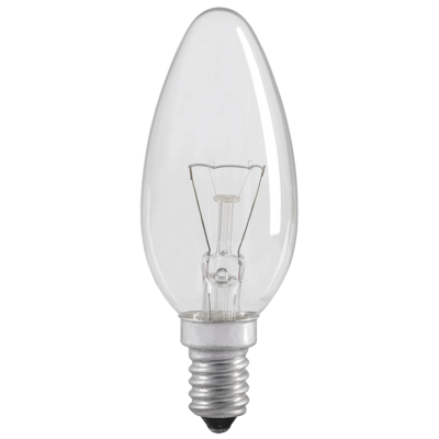 Лампа накаливания C35 свеча прозр. 60Вт E14