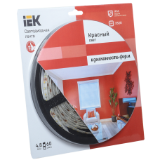 Лента LED 5м блистер LSR-3528R60-4.8-IP65-12V -eco