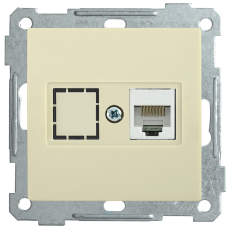 РK11-1-Б Розетка компьютерная RJ45 Cat6 BOLERO кремовый