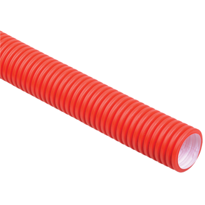 Труба гофр. двустенная ПНД d=110мм красная (50м)