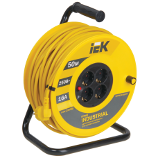 Катушка УК50 с т/з 4 места 2Р+PЕ/50м 3х1,5 мм2 "Industrial"