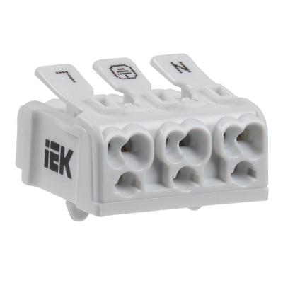 Клемма пружинная соединительная КСПн3-L+N+PE