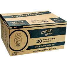 Лампа спираль КЭЛP-FS Е27 15Вт 2700К ЖКХПАК 20 шт -eco
