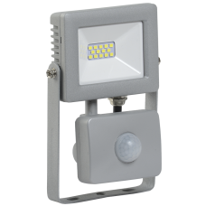 Прожектор СДО 07-10Д светодиодный серый с ДД IP44