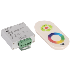 Контроллер с ПДУ радио (белый) RGB 3 канала 12В, 4А, 144Вт -eco