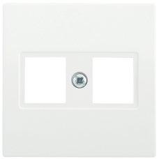 НK45-2-ББ Накладка 2-ая комп. RJ45 Cat5e BOLERO белый