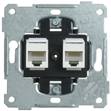 РK10-2-Б Розетка 2-ая компьютерная RJ45 Cat5e BOLERO