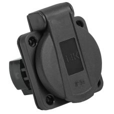 РП14-3 Роз. пан. 2Р+РЕ 16А з/к с кр. IP54 черн. MAGNUM