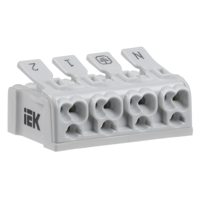 Клемма пружинная соединительная КСП4-2L+N+PE
