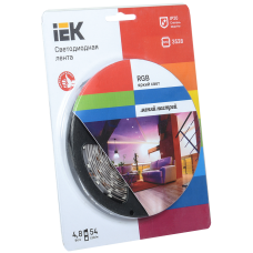 Лента LED 5м блистер LSR-3528RGB54-4.8-IP20-12V -eco