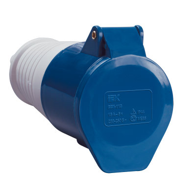 Розетка 213 переносная 2Р+РЕ 16А 220В IP44