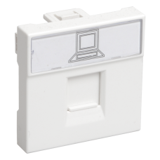 РКИ-20-00-П Розетка информационная RJ-45 UTP кат.5e (на 2 модуля) ПРАЙМЕР белая