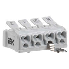 Клемма пружинная соединительная КСПнз4-2L+N+PE