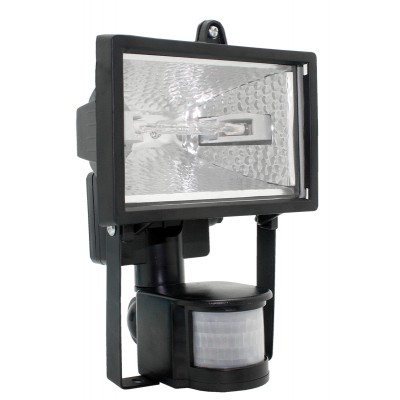 Прожектор ИО150Д(детектор) галоген.черный IP54