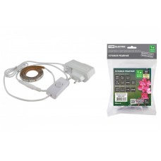 Комплект светодиодной ленты SMD2835-60 LED/м-12 В-4,8 Вт/м-IP65-3000 К (1 м), 6 Вт TDM