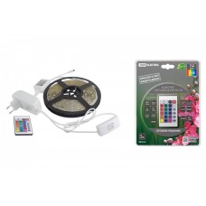 Комплект светодиодной ленты SMD5050-30 LED/м-12 В-7,2 Вт/м-IP65-RGB (5 м), 24 Вт, IR-контроллер TDM