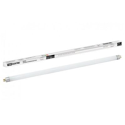 Лампа люминесцентная линейная двухцокольная ЛЛ-16/13 Вт, T5/G5, 6500 К, длина 531,1мм TDM
