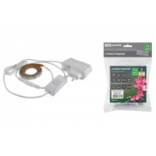 Комплект светодиодной ленты SMD2835-60 LED/м-12 В-4,8 Вт/м-IP20-3000 К (1 м), 6 Вт TDM