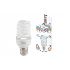 Лампа люминесцентная НЛ-FSТ2-20 Вт-6500 К–Е27 (48х115 мм)