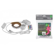 Комплект светодиодной ленты SMD5050-30 LED/м-12 В-7,2 Вт/м-IP20-RGB (1 м), 12 Вт, IR-контроллер TDM