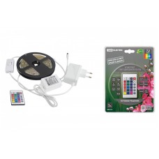 Комплект светодиодной ленты SMD5050-30 LED/м-12 В-7,2 Вт/м-IP20-RGB (3 м), 18 Вт, IR-контроллер TDM