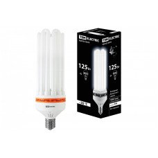 Лампа энергосберегающая КЛЛ-6U-125 Вт-4000 К–Е40 (105х355 мм) TDM